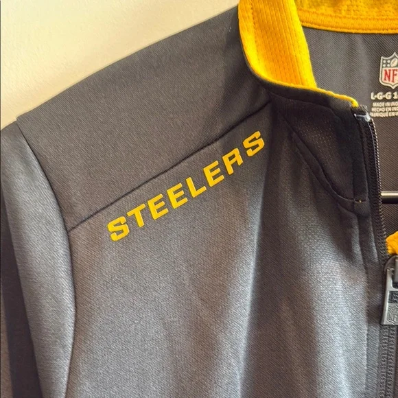 NFL Steelers Youth Size Large 14/16 Black and Gold Pullover - Picture 3 of 6